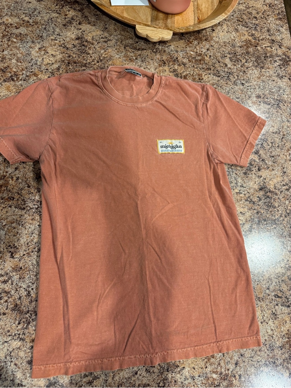 MICHI Short-Sleeve Tee in Rust Orange